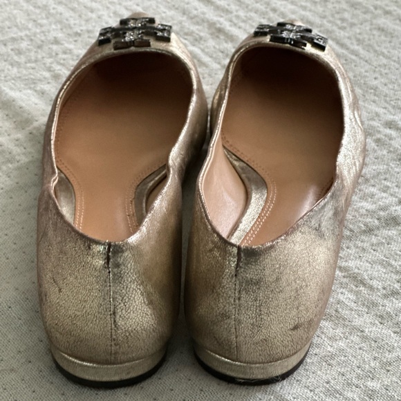 Tory Burch Metallic Kellen Flat - Picture 2 of 3